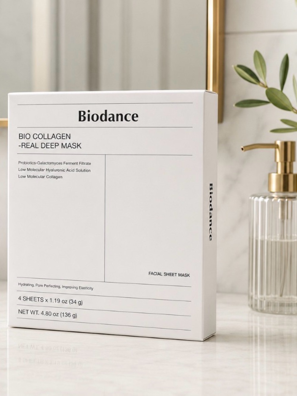 Biodance Bio Collagen Real Deep Mask 4 Pack | Viral K-Beauty Hydrogel Masks NIB